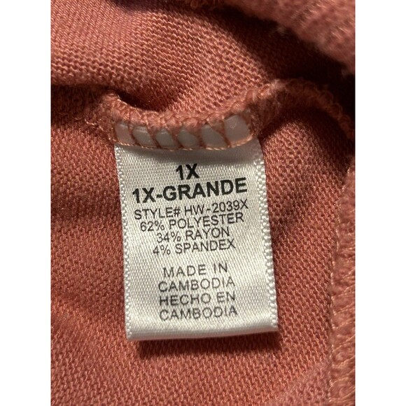 ZENANA Long Knit Cardigan Sweater with Pockets and Snap Buttons Pink XL - Picture 8 of 10